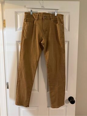American Eagle Outfitters Tan Straight-Leg Chinos
